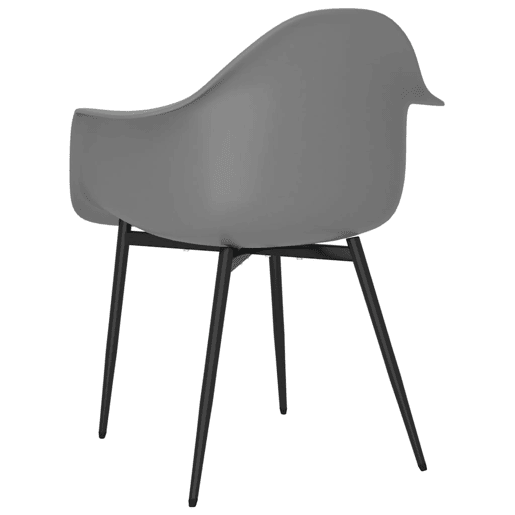 vidaXL Cadeiras de jantar 6 pcs PP cinzento vidaXL Cadeiras de jantar 6 pcs PP cinzento