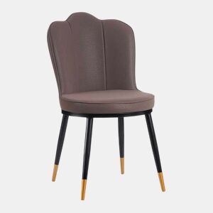 Poltrona Roxo Concha Polipele Aço (53 x 88 x 67 cm)