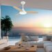 Ventilador De Techo Dc Mahon Blanco 107cm Led Cct Regulable Control Remoto Con Temporizado Ventilador De Techo Dc Mahon Blanco 107cm Led Cct Regulable Control Remoto Con Temporizado Blanco/ Madera