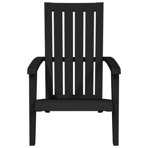 vidaXL Cadeira de jardim Adirondack polipropileno preto
