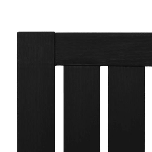 vidaXL Cadeira de jardim Adirondack polipropileno preto