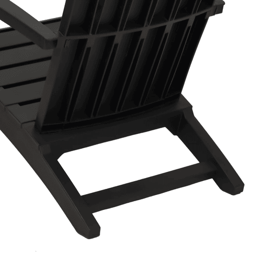 vidaXL Cadeira de jardim Adirondack polipropileno preto