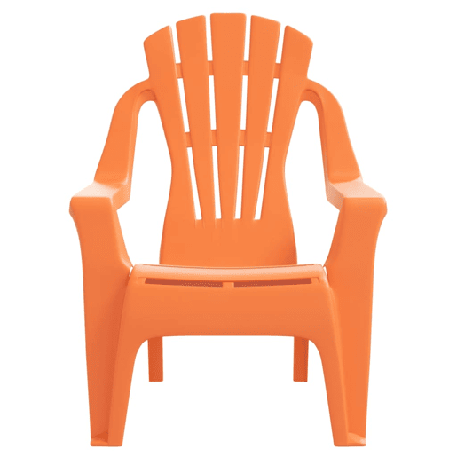 vidaXL Cadeiras de jardim infantis 2 pcs PP aspeto de madeira laranja vidaXL Cadeiras de jardim infantis 2 pcs PP aspeto de madeira laranja