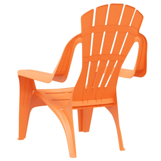 vidaXL Cadeiras de jardim infantis 2 pcs PP aspeto de madeira laranja vidaXL Cadeiras de jardim infantis 2 pcs PP aspeto de madeira laranja