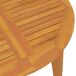 Juego de comedor de jardín 3 piezas madera maciza de acacia Juego de comedor de jardín 3 piezas madera maciza de acacia Marrón