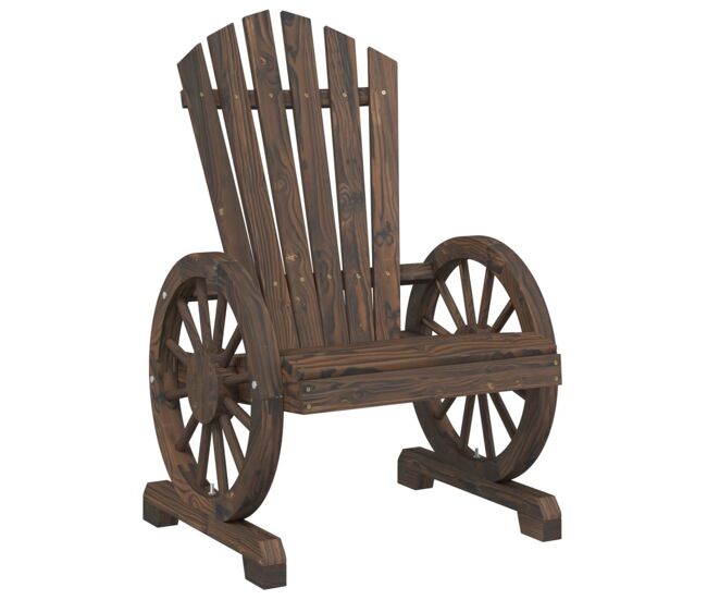 Vidaxl sillón de jardín adirondack madera maciza de abeto