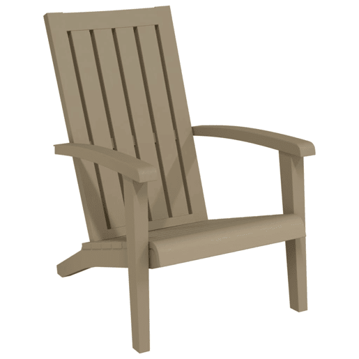 vidaXL Cadeira de jardim Adirondack polipropileno castanho-claro vidaXL Cadeira de jardim Adirondack polipropileno castanho-claro