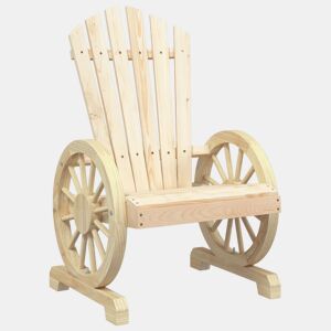 vidaXL Cadeira Adirondack para jardim madeira de abeto maciça