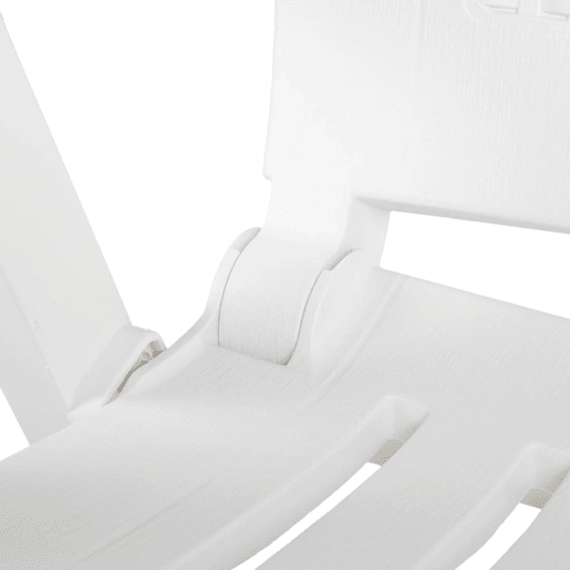 vidaXL Cadeiras de jardim reclináveis 2 pcs plástico branco vidaXL Cadeiras de jardim reclináveis 2 pcs plástico branco