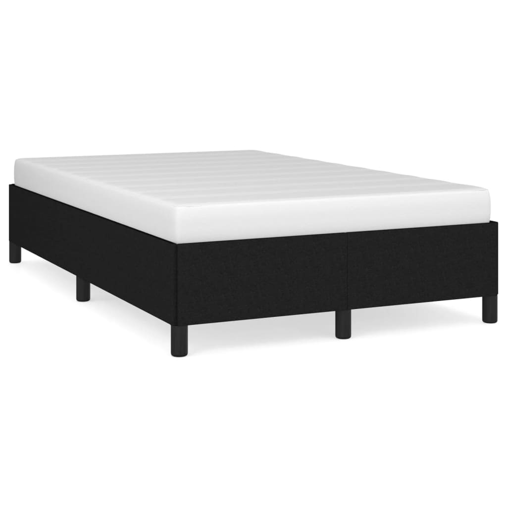 estructura de cama de tela gris claro 120x200 cm