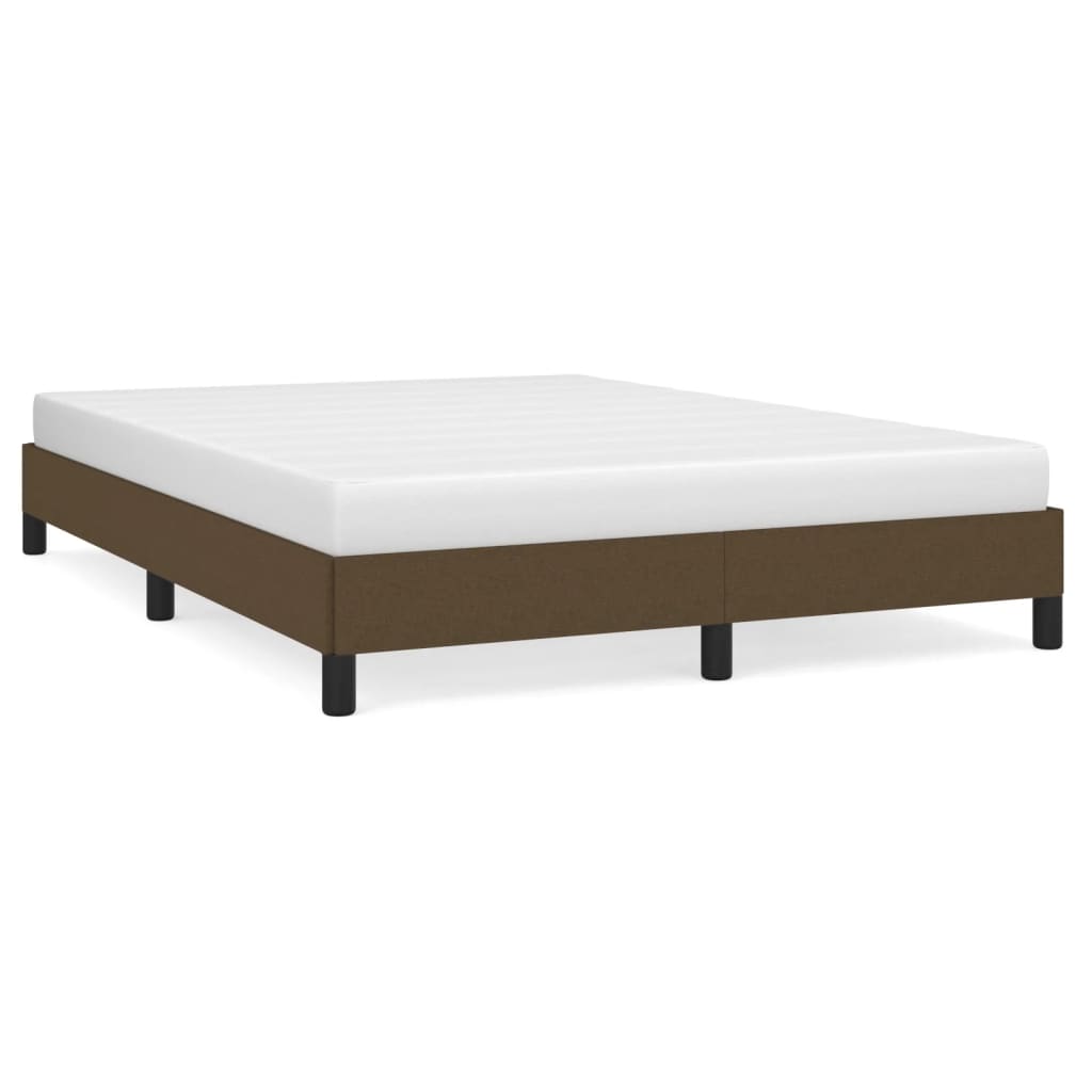estructura de cama de tela marron 140x190 cm