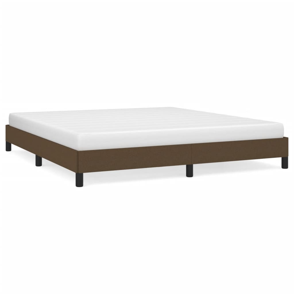 estructura de cama de tela marron 160x200 cm