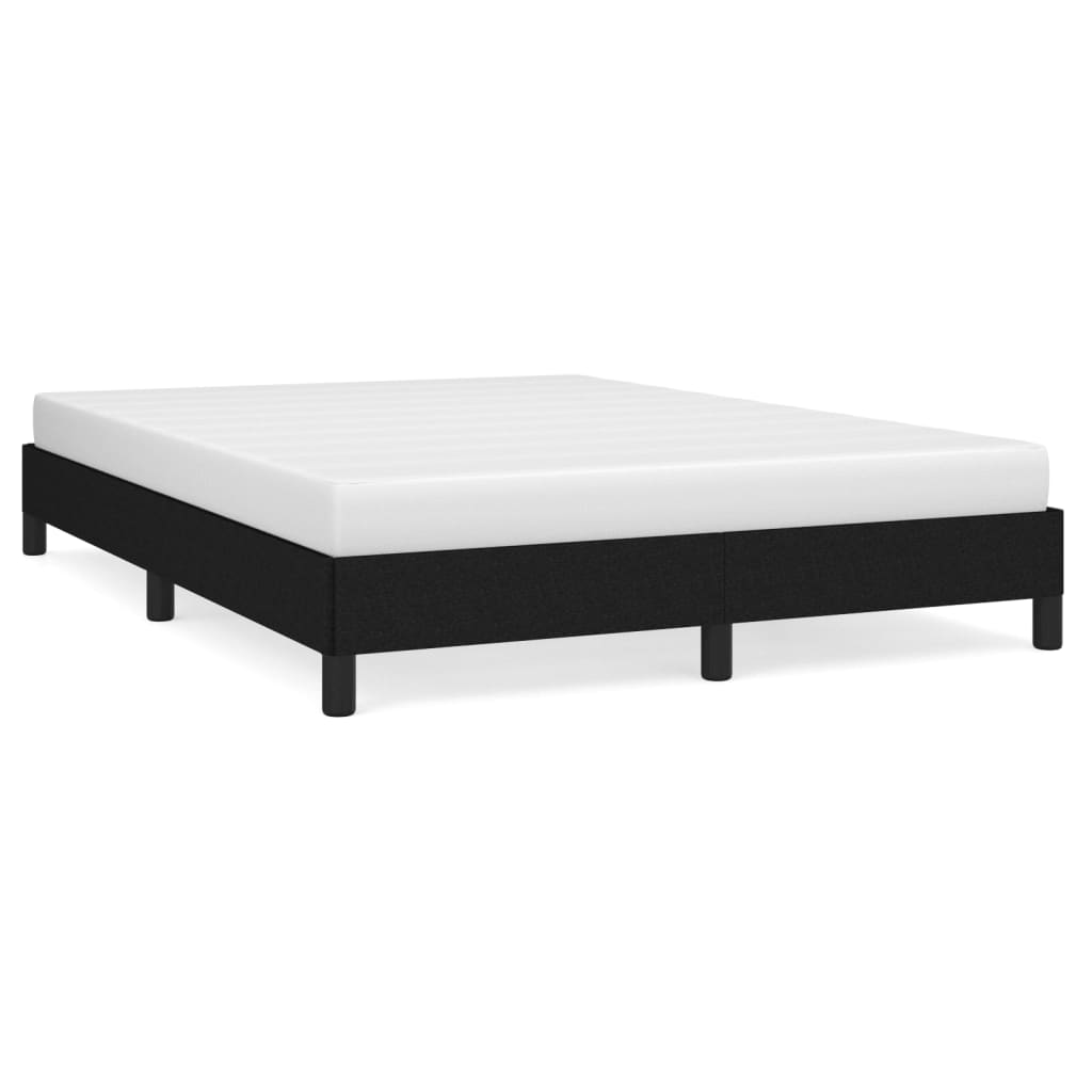 Estructura de cama de tela negra 140x200 cm