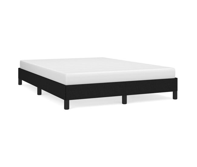 Estructura de cama de tela negra 140x200 cm