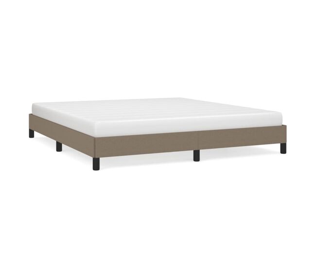 Estructura de cama de tela gris taupe 180x200 cm