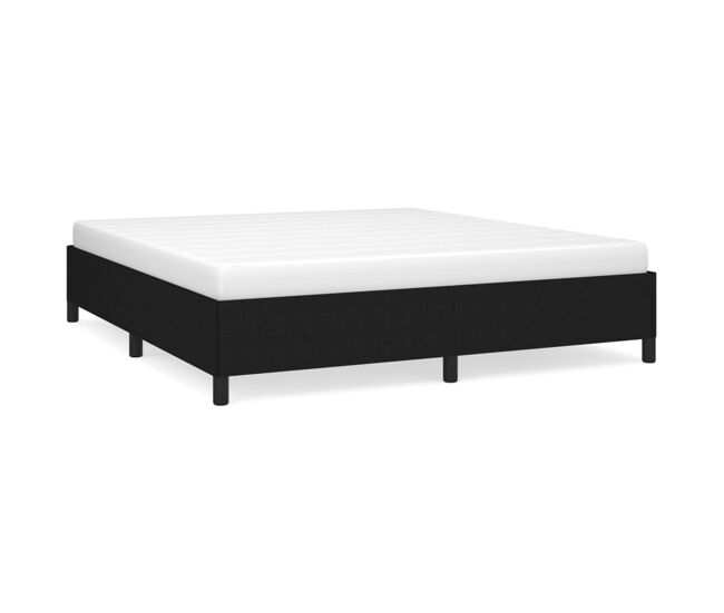 Estructura de cama tela gris claro 180x200 cm