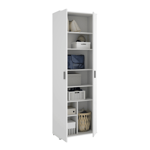 Armário multiuso com 2 portas com efeito madeira Armário multiuso com 2 portas com efeito madeira