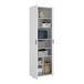 Armário multiuso com 2 portas com efeito madeira 61 Armário multiuso com 2 portas com efeito madeira 61 Blanco