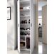 Armário multiuso com 2 portas com efeito madeira 61 Armário multiuso com 2 portas com efeito madeira 61 Blanco