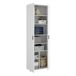Armário multiuso com 2 portas com efeito madeira 61 Armário multiuso com 2 portas com efeito madeira 61 Blanco