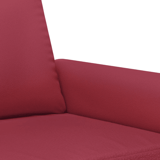 vidaXL Poltrona 60 cm couro artificial vermelho tinto vidaXL Poltrona 60 cm couro artificial vermelho tinto
