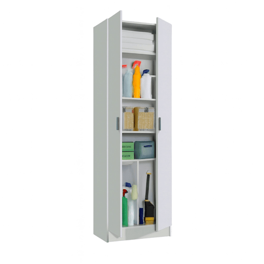 Armário multiuso com 2 portas com efeito madeira Armário multiuso com 2 portas com efeito madeira