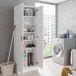 Armário multiuso com 2 portas com efeito madeira Armário multiuso com 2 portas com efeito madeira Blanco