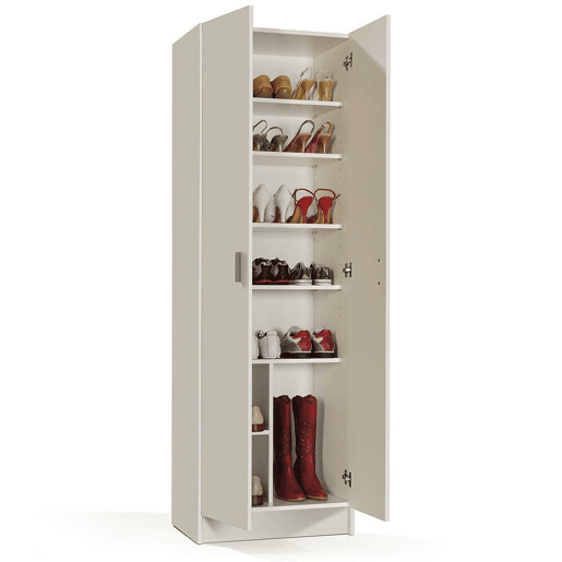Armário multiuso com 2 portas com efeito madeira Armário multiuso com 2 portas com efeito madeira