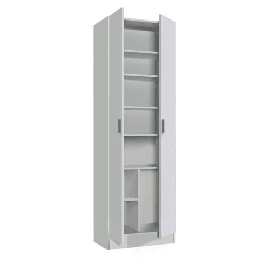 Armário multiuso com 2 portas com efeito madeira Armário multiuso com 2 portas com efeito madeira