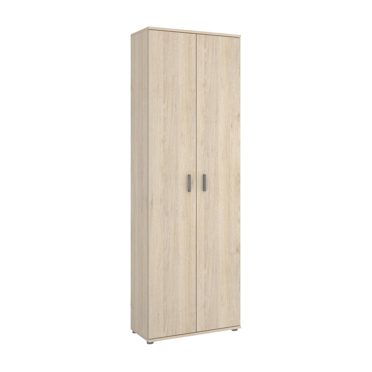 Armário multiuso com 2 portas com efeito madeira 61 Marrón