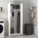 Armario Multiuso 2 Puertas 3 Estantes en Madera Laminada 73 Armario Multiuso 2 Puertas 3 Estantes en Madera Laminada 73 Blanco Mate/ Blanco Brillo