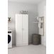 Armario Multiuso 2 Puertas 3 Estantes en Madera Laminada 73 Armario Multiuso 2 Puertas 3 Estantes en Madera Laminada 73 Blanco Mate/ Blanco Brillo