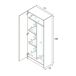 Armario Multiuso 2 Puertas 3 Estantes en Madera Laminada 73 Armario Multiuso 2 Puertas 3 Estantes en Madera Laminada 73 Blanco Mate/ Blanco Brillo