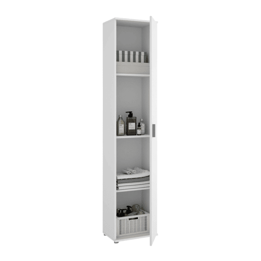 Armário multiuso com 1 porta efeito madeira Armário multiuso com 1 porta efeito madeira