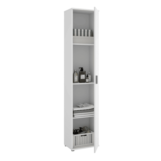 Armário multiuso com 1 porta efeito madeira Armário multiuso com 1 porta efeito madeira