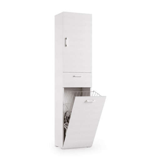 Armário multiuso com 2 portas com efeito madeira
