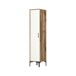 Armário multiuso com 1 porta efeito madeira 40 Armário multiuso com 1 porta efeito madeira 40 Blanco/ Madera