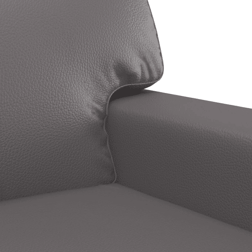 vidaXL Poltrona 60 cm couro artificial cinzento vidaXL Poltrona 60 cm couro artificial cinzento