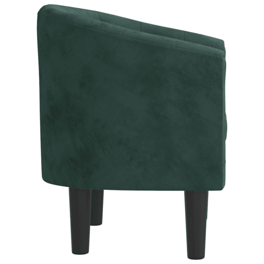 vidaXL Poltrona veludo verde-escuro vidaXL Poltrona veludo verde-escuro
