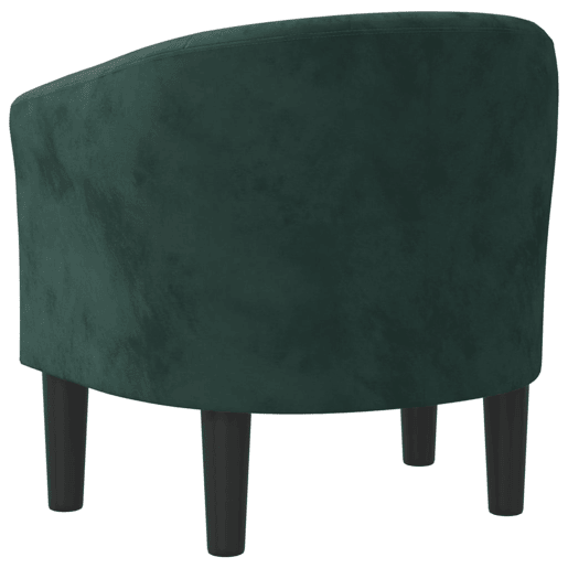 vidaXL Poltrona veludo verde-escuro vidaXL Poltrona veludo verde-escuro