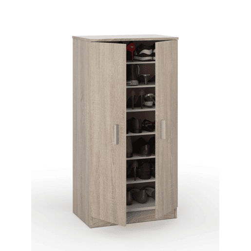 Armário multiuso com 2 portas com efeito madeira Armário multiuso com 2 portas com efeito madeira
