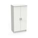 Armário multiuso com 2 portas com efeito madeira 55 Armário multiuso com 2 portas com efeito madeira 55 Blanco