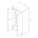 Armário multiuso com 2 portas com efeito madeira 55 Armário multiuso com 2 portas com efeito madeira 55 Blanco