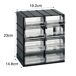 Armário multiusos em PVC 2 portas Armário multiusos em PVC 2 portas Antracita