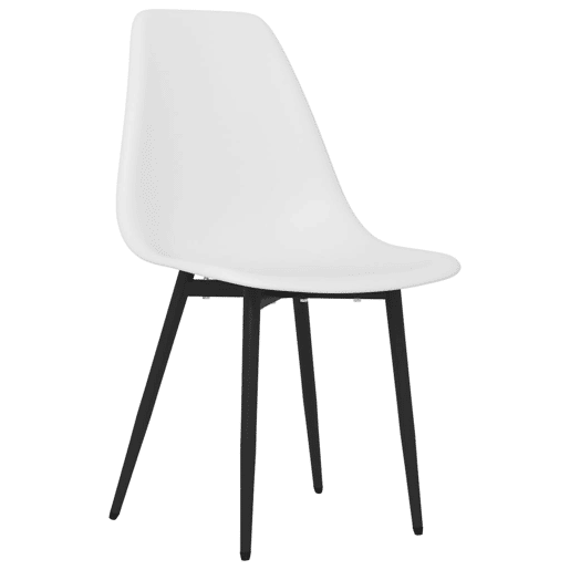 vidaXL Cadeiras de jantar 4 pcs PP branco vidaXL Cadeiras de jantar 4 pcs PP branco