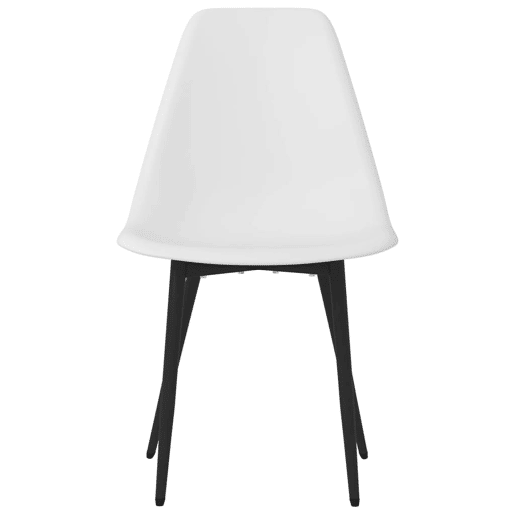 vidaXL Cadeiras de jantar 4 pcs PP branco vidaXL Cadeiras de jantar 4 pcs PP branco