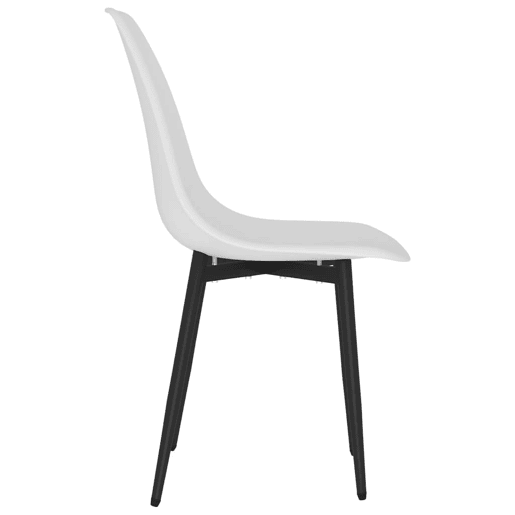vidaXL Cadeiras de jantar 4 pcs PP branco vidaXL Cadeiras de jantar 4 pcs PP branco