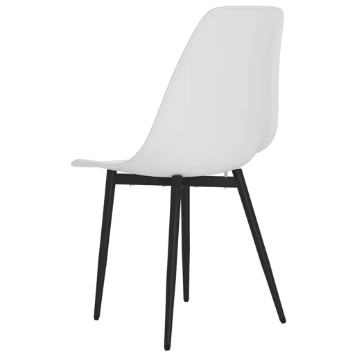 vidaXL Cadeiras de jantar 4 pcs PP branco vidaXL Cadeiras de jantar 4 pcs PP branco