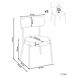 Beliani Silla de comedor ALLISON Beliani Silla de comedor ALLISON Beige