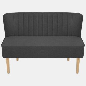vidaXL Sofá tecido 117x55,5x77 cinzento-escuro